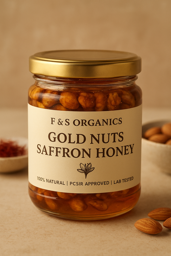 Premium Golden Nuts Honey